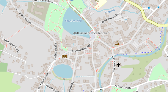 Wellnesshotel auf Satellitenbild