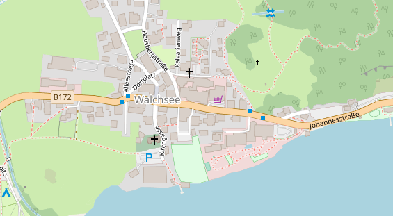 Wellnesshotel auf Satellitenbild