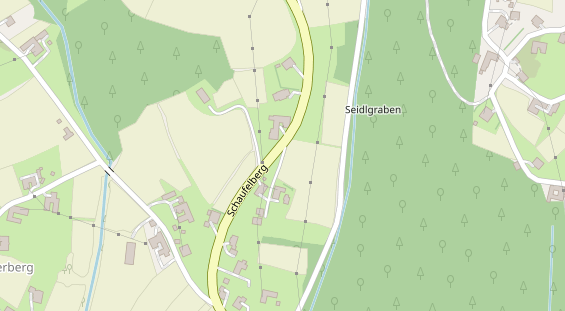 Wellnesshotel auf Satellitenbild