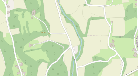 Wellnesshotel auf Satellitenbild