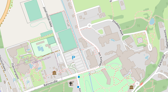 Wellnesshotel auf Satellitenbild