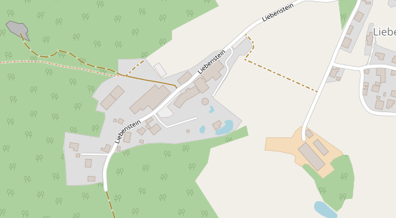 Wellnesshotel auf Satellitenbild