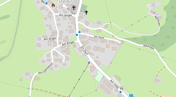 Wellnesshotel auf Satellitenbild