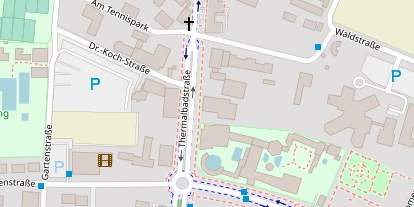 Wellnesshotel auf Satellitenbild