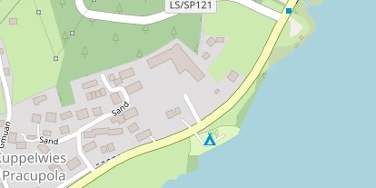 Wellnesshotel auf Satellitenbild