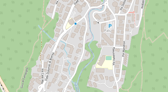 Wellnesshotel auf Satellitenbild