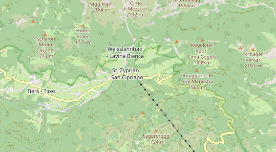 Wellnesshotel auf Karte