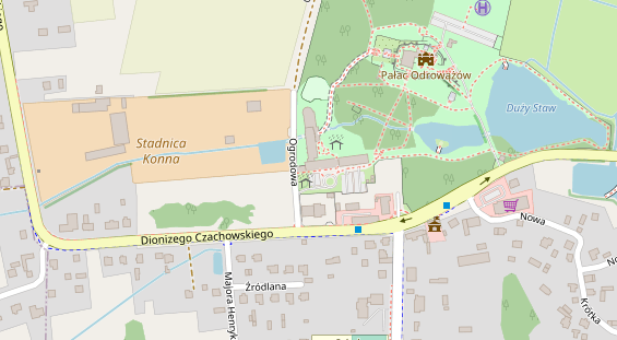 Wellnesshotel auf Satellitenbild