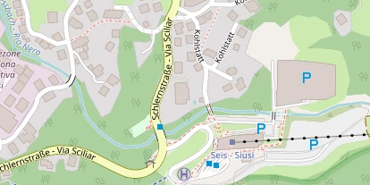 Wellnesshotel auf Satellitenbild