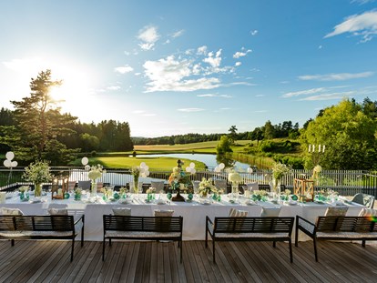 Wellnessurlaub - Golf - Terrasse oben für Veranstaltungen ©Inge Prader - Golfresort Haugschlag
