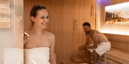 Wellnessurlaub - Hotel-Schwerpunkt: Wellness & Sightseeing - Völs am Schlern - Sauna im Wellnesshotel Torgglhof Kaltern - Hotel Torgglhof