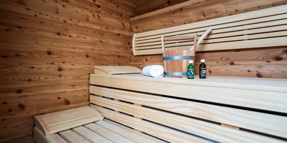 Wellnessurlaub - Kräuterbad - La Villa in Badia - Sauna in der Premium Suite de Luxe - Dolomiten Residenz Sporthotel Sillian