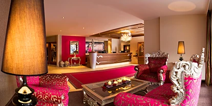 Wellnessurlaub - Bettgrößen: King Size Bett - Obergarten - Hotel-Lounge - Romantik & Spa Alpen-Herz