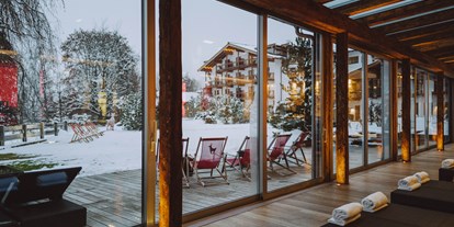 Wellnessurlaub - Bettgrößen: Twin Bett - Kössen Kranzach - Ausblick vom Kitz Spa - Hotel Kitzhof Mountain Design Resort