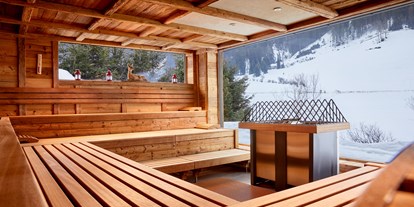 Wellnessurlaub - Finnische Sauna - Sexten - Panoramaaußensauna - Hotel Magdalenahof