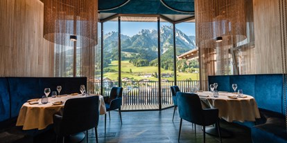 Wellnessurlaub - Pools: Innenpool - Kössen Kranzach - Gourmetrestaurant "dahoam" - Good Life Resort Riederalm