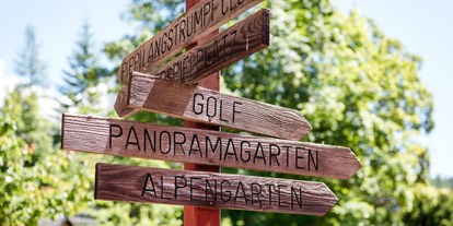 Wellnessurlaub - Hotel-Schwerpunkt: Wellness & Golf - Hotelgarten - Inntalerhof - DAS Panoramahotel