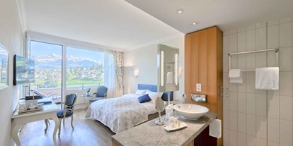 Wellnessurlaub - PLZ 3800 (Schweiz) - Hotel Eden Spiez Komfort Doppelzimmer Seesicht - Hotel Eden Spiez