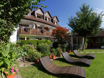 Wellnessurlaub - Langschläferfrühstück - Hoßkirch - Bodensee Hotel Storchen - der Garten - Bodensee Hotel Storchen Spa & Wellness 