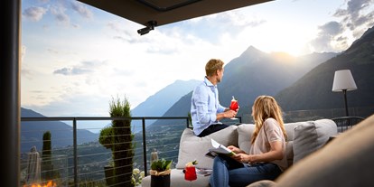 Wellnessurlaub - Adults only SPA - Südtirol  - Terrasse - Hotel Das Sonnenparadies