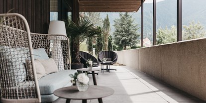 Wellnessurlaub - Bettgrößen: Doppelbett - Südtirol  - Terrasse - Hotel Rudolf