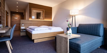 Wellnessurlaub - Bettgrößen: Doppelbett - Eschenlohe - Zimmer - Hotel Das Weitblick Allgäu