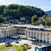 Wellnesshotel - Hotel EDELWEISS-Außenansicht mit schönem Blick auf die Berge. - Hotel EDELWEISS Berchtesgaden