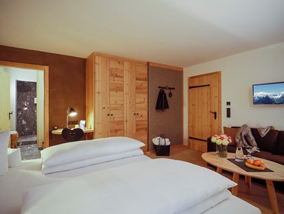 Wellnessurlaub - Bettgrößen: Doppelbett - Seefeld in Tirol - Doppelzimmer Klassik Bauernhaus ©Staudacherhof - Staudacherhof