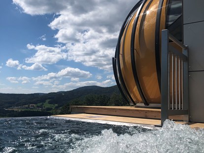Wellnessurlaub - Pools: Infinity Pool - Sauna Außen-Bereich - Thula Wellnesshotel Bayerischer Wald