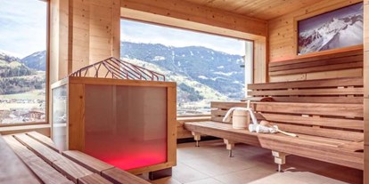Wellnessurlaub - Kosmetikbehandlungen - Gerlos - Panoramasauna  - Alpin Family Resort Seetal****s