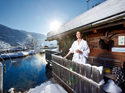Wellnessurlaub - Lymphdrainagen Massage - Mühlen in Taufers - Outdoorsauna Teufelsauna - Alpin Family Resort Seetal****s