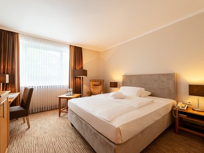 Wellnessurlaub - Bettgrößen: Doppelbett - Bremen - Wohlfühleinzelzimmer - Zimmerbeispiel - Hotel Munte am Stadtwald - Hotel Munte am Stadtwald