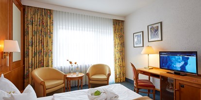 Wellnessurlaub - Parkplatz: gebührenpflichtig beim Hotel - PLZ 34508 (Deutschland) - Zimmerbeispiel Einzelzimmer - Göbel´s Landhotel