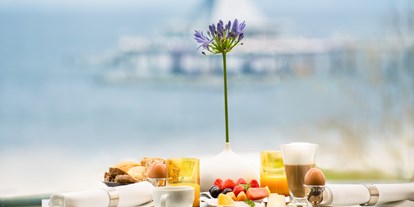 Wellnessurlaub - Langschläferfrühstück - Usedom - Frühstück mit Meerblick - Strandhotel Ostseeblick