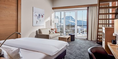 Wellnessurlaub - Kräutermassage - Lermoos - Blick ins Zimmer - Panoramahotel Oberjoch