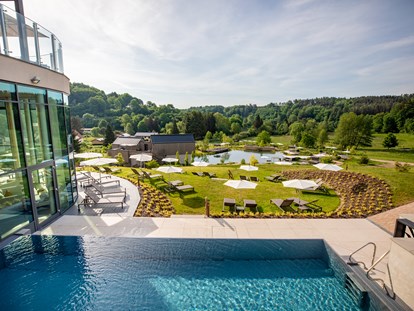 Wellnessurlaub - Pools: Infinity Pool - Hügelsheim - Pfalzblick Wald Spa Resort
