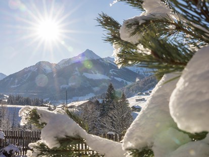 Wellnessurlaub - Kräutermassage - Alpbach - Blick zum  Großen Galtenberg von unserem Garten aus - Alpbacherhof****s - Mountain & Spa Resort