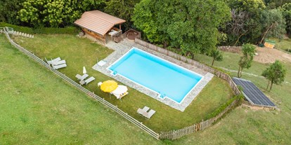 Wellnessurlaub - Pools: Außenpool beheizt - Corvara - Berglandhotel Untertheimerhof