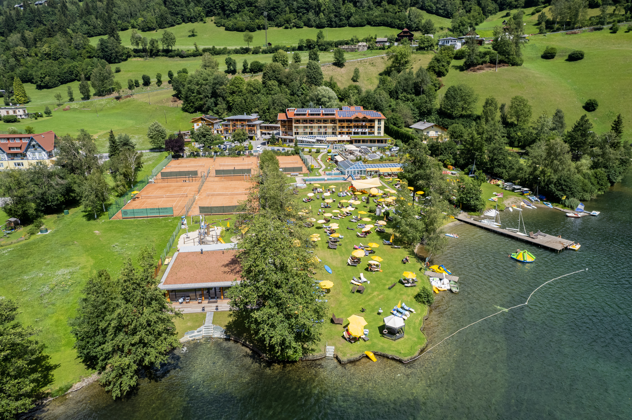 Wellnesshotel - Anlage Sommer - Familien - Sportresort Brennseehof 