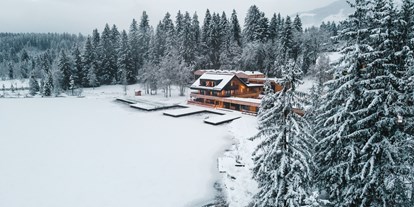 Wellnessurlaub - Pools: Infinity Pool - Leogang Hütten - Alpenhotel Kitzbühel am Schwarzsee