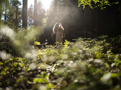 Wellnessurlaub - Bettgrößen: King Size Bett - Lech - Haubers Wald ist zu allen Jahreszeiten und bei jedem Wetter ein Kraftort. - Haubers Naturresort