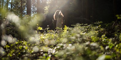 Wellnessurlaub - Entgiftungsmassage - Allgäu - Haubers Wald ist zu allen Jahreszeiten und bei jedem Wetter ein Kraftort. - Haubers Naturresort