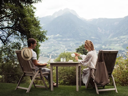 Wellnessurlaub - Gesichtsbehandlungen - Trentino-Südtirol - Garten - Hotel Giardino Marling