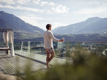 Wellnessurlaub - zustellbare Kinderbetten - Trentino-Südtirol - Ausblick - Hotel Giardino Marling