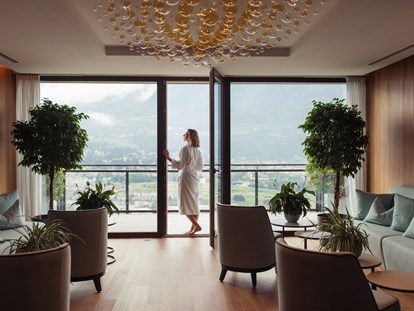 Wellnessurlaub - Hotel-Schwerpunkt: Wellness & Natur - Vals/Mühlbach Vals - Ruheräume mit Panoramablick - Hotel Giardino Marling