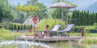Wellnessurlaub - Pools: Außenpool beheizt - Sexten - Kronhotel Leitgam "luxury hotel for two"