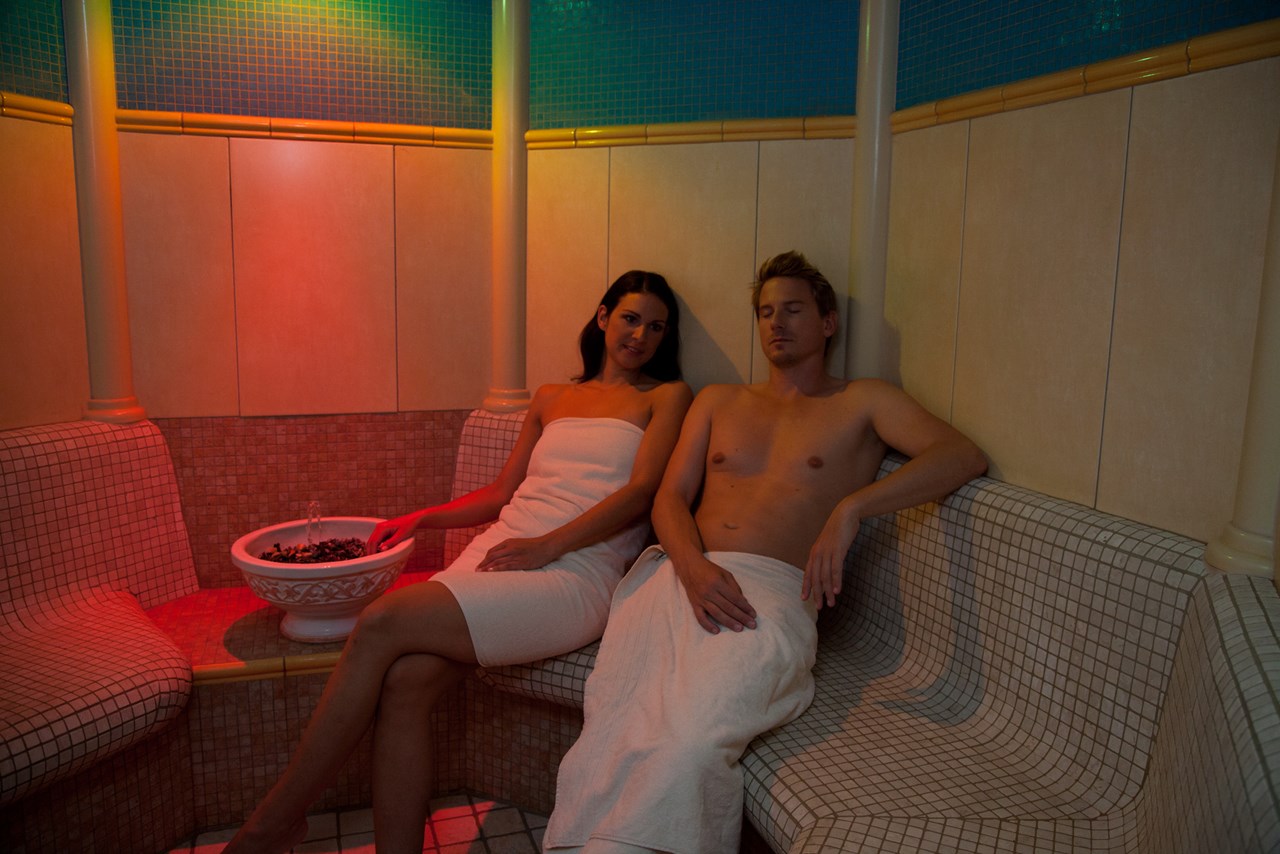 das Alois ****s Saunen und Bäder im Detail 45°C Dampfbad