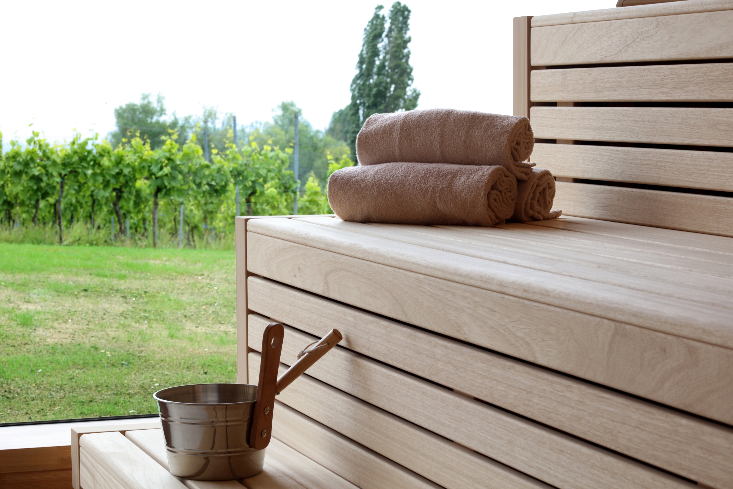 Wellnesshotel: Panorama-Sauna - Wohlfühlhotel Alte Rebschule