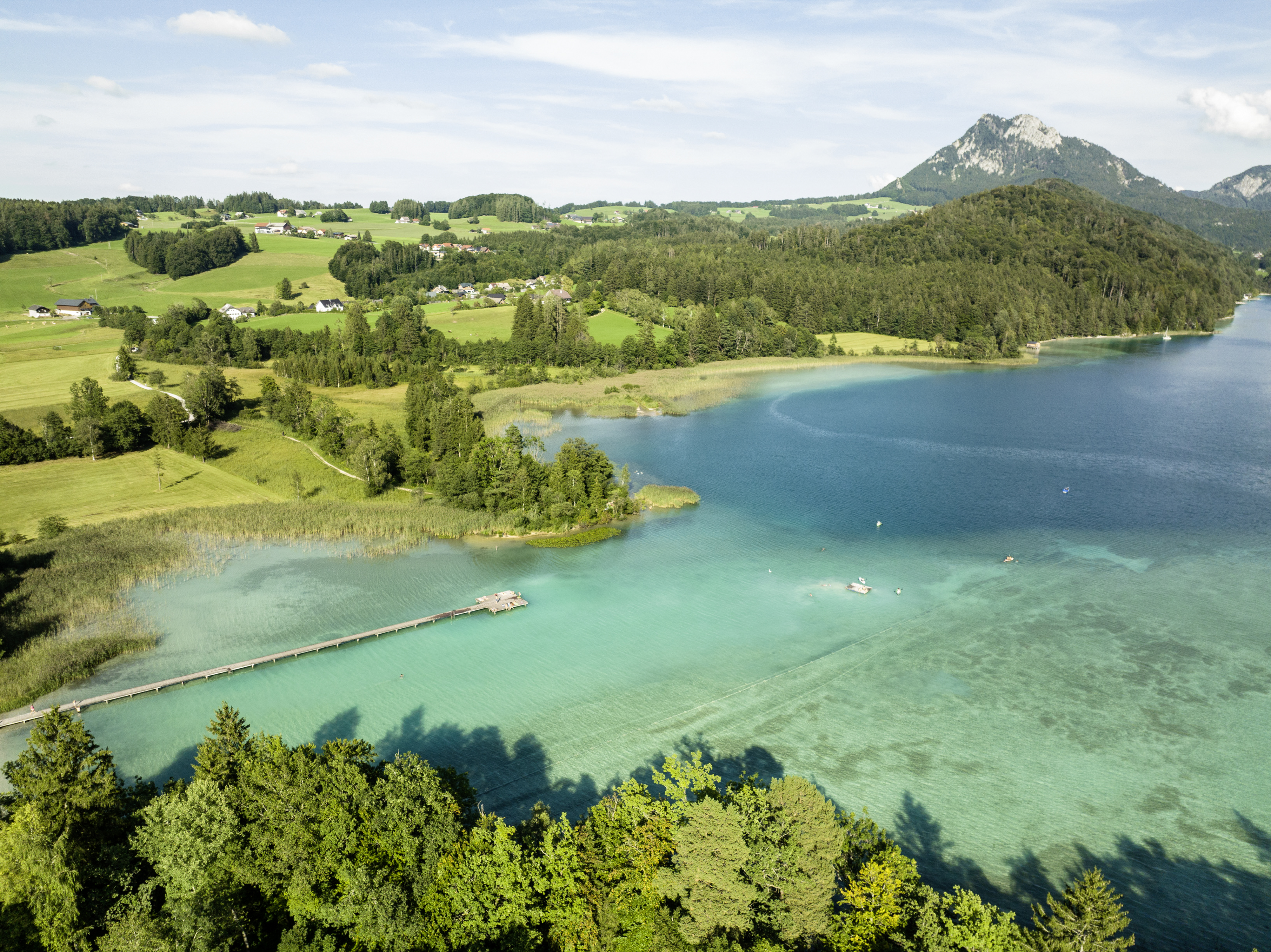 Wellnessurlaub - Salzkammergut - Blick auf den kristallblauen Fuschlsee - Arabella Jagdhof Resort am Fuschlsee