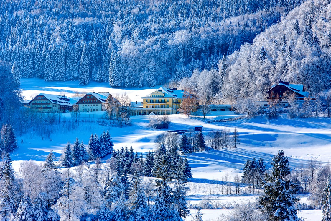 Wellnesshotel: Winterlandschaft rund um das Arabella Jagdhof Resort am Fuschlsee - Arabella Jagdhof Resort am Fuschlsee